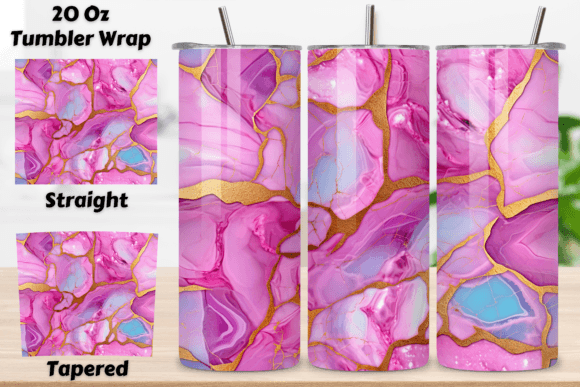 3D Blush Pink Tumbler Wrap: Seamless Design for Custom Creations