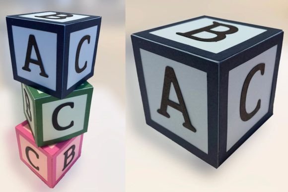 3D Letters Alphabet Blocks A-Z for Creative Crafting