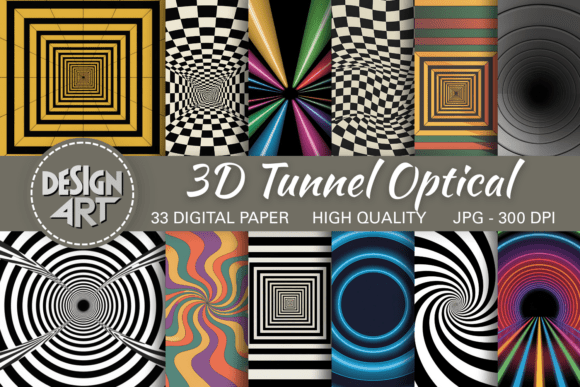 Create Eye-Catching Depth with 3D Tunnel Optical Patterns