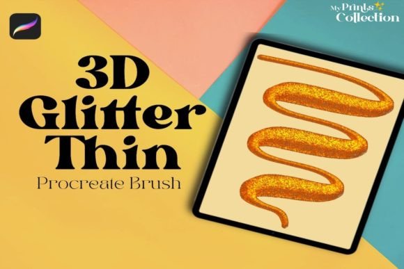 Sparkle in Procreate: The 3D Glitter Thin Brush Guide